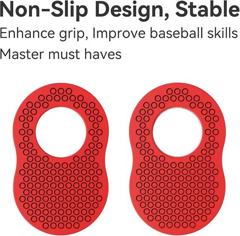 2 Pack Baseball Thumb Guard for Pro Batters, Hitter Swing Training Aid, Thumb Guard Baseball & Softball Baseball Batting Grip Baseball Accessories Baseball Training Equipment Reduce Bat Sting-Red in Saudi Arabia
