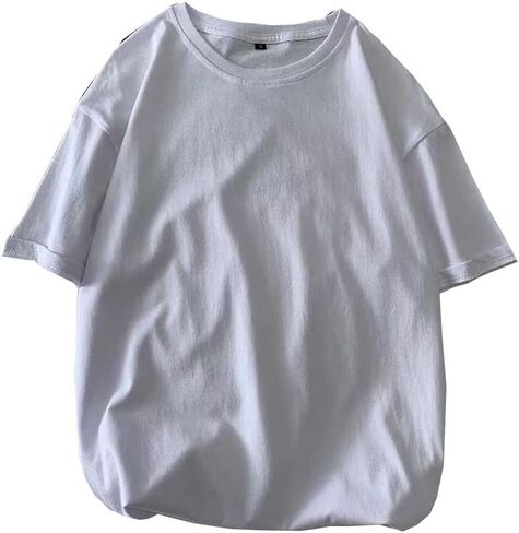 Men's Cotton Crew Neck Classic Casual Solid T-Shirts 2Pack in Saudi Arabia