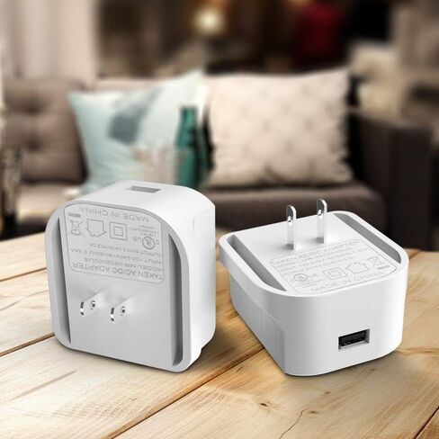 10FT Weatherproof Outdoor Charging Cable and Quick Charge 3.0 Power Adapter Compatible for Arlo Pro and Pro 2, Arlo GO, Other Home Camera (Micro USB), 1 Set, White in Kuwait