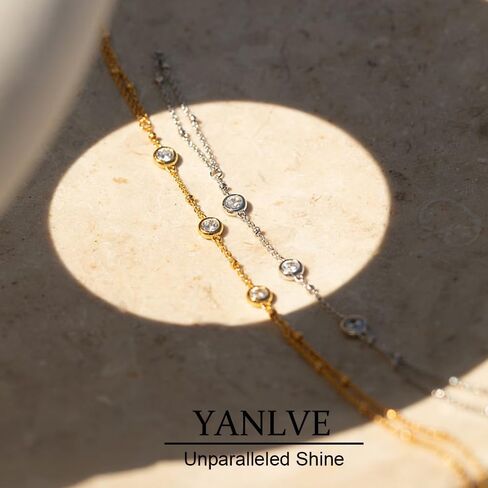 Hand Chain Bracelet 14K Plated Gold Bracelet Stack Finger Ring for Women Girls Adjustable Rhinestone Ring Bracelet Hand Chain for Women Trendy Jewelry Non Tarnish Gold Ring Hand Bracelet in Saudi Arabia