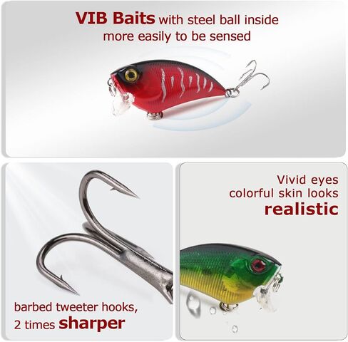 مجموعة طُعم الصيد من طُعم الصيد الغرق الصلب مع صندوق معالجة للمياه العذبة والمياه المالحة وسمك السلمون المرقط وسمك العين الحمراء in Kuwait