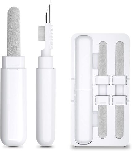 مجموعة تنظيف لقلم تنظيف Airpods لـ Airpod Pro أداة تنظيف لسماعات الأذن بلوتوث 4 في 1 Pod Pick Pik مع 5 مجموعة بديلة لتنظيف الرغوة in Kuwait