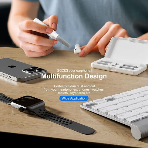 مجموعة تنظيف لقلم تنظيف Airpods لـ Airpod Pro أداة تنظيف لسماعات الأذن بلوتوث 4 في 1 Pod Pick Pik مع 5 مجموعة بديلة لتنظيف الرغوة in Kuwait