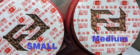Hai Feng Fast Color أفضل طعام الببتيد الليسيثين المضاف N.W.235g للببغاء الأحمر، Cichlid، رمي القرص والأسماك الاستوائية، متوسطة in Saudi Arabia