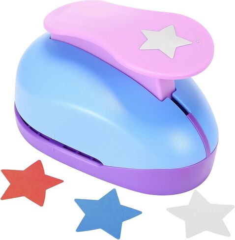 Zonon 3 Inch Craft Holes Punch Paper Punchers Scrapbook Paper Cutter Crafts Puncher Handmade Hole Scrapbooking Punches for Crafts,Scrapbooking, Cardstock, Greeting Cards, DIY, Kids Arts(Star) in Saudi Arabia