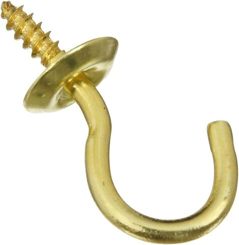 National Hardware N119-644 V2021 Cup Hooks in Solid Brass, 5 pack in Saudi Arabia