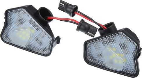 X AUTOHAUX 1 Pair Side Mirror Puddle Light LED Lamp Left and Right Side White Light Fit for Mercedes Benz a Class W176 2012-2018 in Saudi Arabia