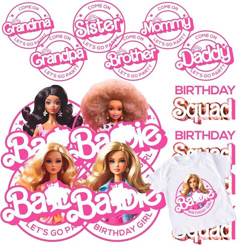 قمصان عيد الميلاد قابلة للكي على النقل لأفراد العائلة - تي شيرتات متطابقة مطبوعة على شكل دمية وردية، صورة ظلية، رقع فينيل لاصقة للحرارة لتزيين حفلات أعياد الميلاد للفتيات in Kuwait