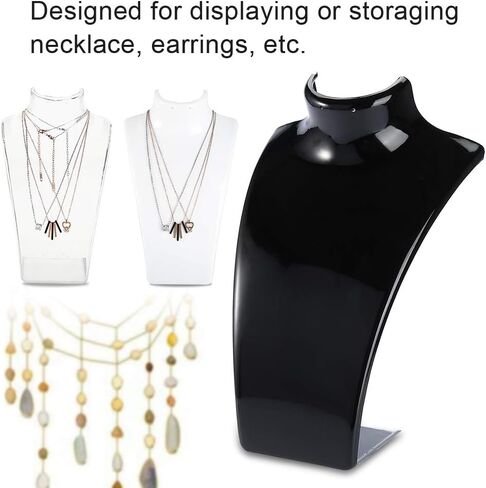 Mannequin Jewelry Display, Pendant Necklace Holder Mannequin Head Jewelry Display Stand, Bust Earrings Plastic Mannequin Stand in Saudi Arabia