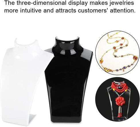Mannequin Jewelry Display, Pendant Necklace Holder Mannequin Head Jewelry Display Stand, Bust Earrings Plastic Mannequin Stand in Saudi Arabia
