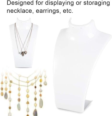 عرض مجوهرات عارضة أزياء، حامل قلادة قلادة حامل عرض مجوهرات رأس عارضة أزياء، حامل عارضة أزياء بلاستيكي لأقراط التمثال in Kuwait
