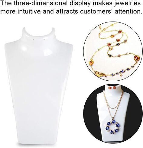 عرض مجوهرات عارضة أزياء، حامل قلادة قلادة حامل عرض مجوهرات رأس عارضة أزياء، حامل عارضة أزياء بلاستيكي لأقراط التمثال in Kuwait