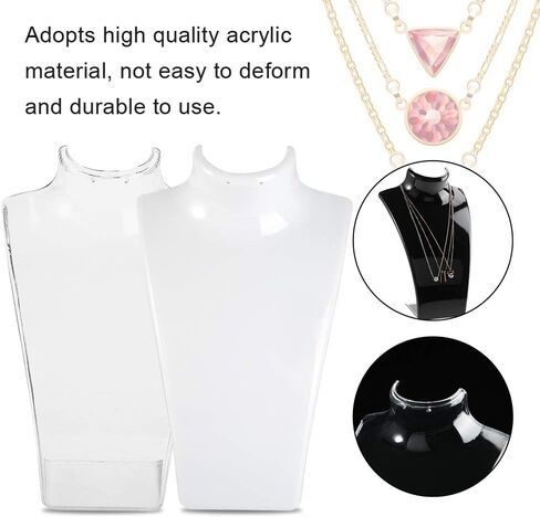 عرض مجوهرات عارضة أزياء، حامل قلادة قلادة حامل عرض مجوهرات رأس عارضة أزياء، حامل عارضة أزياء بلاستيكي لأقراط التمثال in Kuwait