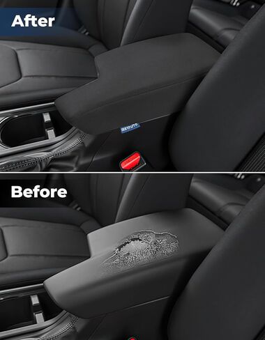 غطاء وحدة التحكم المركزية ISSYAUTO متوافق مع 2018-2023 Subaru Crosstrek/2017-2023 Impreza، غطاء مسند ذراع جلدي غطاء مسند ذراع للسيارة، غطاء وحدة تحكم وسطى متين جيد الصنع in Kuwait