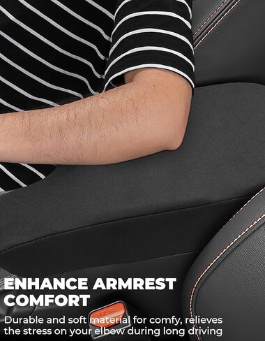 غطاء وحدة التحكم المركزية ISSYAUTO متوافق مع 2018-2023 Subaru Crosstrek/2017-2023 Impreza، غطاء مسند ذراع جلدي غطاء مسند ذراع للسيارة، غطاء وحدة تحكم وسطى متين جيد الصنع in Kuwait