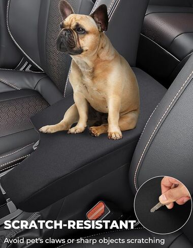 غطاء وحدة التحكم المركزية ISSYAUTO متوافق مع 2018-2023 Subaru Crosstrek/2017-2023 Impreza، غطاء مسند ذراع جلدي غطاء مسند ذراع للسيارة، غطاء وحدة تحكم وسطى متين جيد الصنع in Kuwait