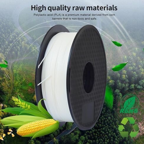 3D Printer Filament Bundle 2KG, Black PLA+ Filament 1.75mm 1kg(2.2lbs) Spool, 2 Spools Pack, High Toughness Vacuum Packaging 3D Printing Filament (PLA Plus Black*2) in Saudi Arabia