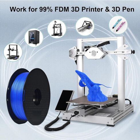 3D Printer Filament Bundle 2KG, Black PLA+ Filament 1.75mm 1kg(2.2lbs) Spool, 2 Spools Pack, High Toughness Vacuum Packaging 3D Printing Filament (PLA Plus Black*2) in Saudi Arabia