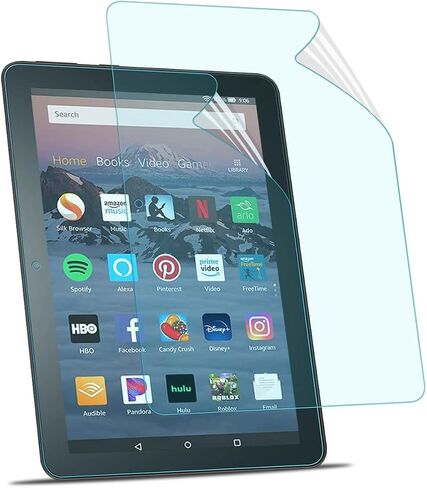 [2 Pack] Screen Protector for All-New Fire HD 8/Fire HD 8 Plus/Fire HD 8 Kids (10th Generation - 2020 Released),HD Clear Screen Protector Film (Anti Fingerprint) in Saudi Arabia
