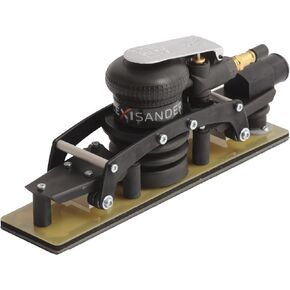 Pneumatic flexible orbital sander Flexisander FS28070A, 11 x 2 3/4 in, sander for curved surfaces, fastening system with dust extraction, vehicle body repairers, shipbuilders, composite, wood, cars