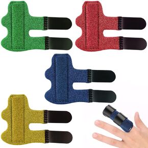 4PCS Finger Splint for Kids, Finger Splints Finger Brace Trigger Finger Splints for Injured Finger Protection Finger Correction Relief The Pain Sport Injuries (4 Colors)