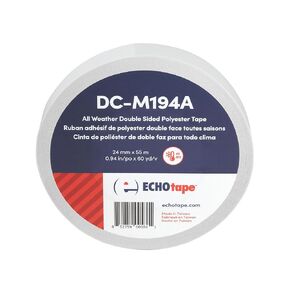 شريط صدى DC-M194A | شريط بوليستر مزدوج الجوانب | شريط رفيع شفاف | شريط لجميع الأحوال الجوية/الطقس البارد | شريط تركيب العزل | شريط المقاول | قوة قابضة متفوقة | 1.41 بوصة × 60 ياردة