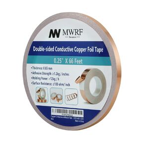 Copper Conductive Adhesive Tape (0.5 inch x 66 ft)