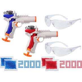تتضمن حزمة Nerf Pro Gelfire Versus Pack مسدسين، و4000 طلقة جل فاير، وسعة 60 جولة، وبطانة T-Pull، ونظارتين، وهدايا للمراهقين بعمر 14 عامًا فما فوق (حصريًا لأمازون)