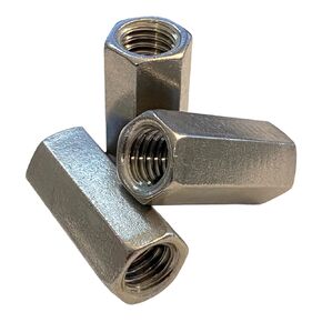 1/4" Couplings Nuts Stainless Steel (6)
