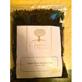 Organic Bio Herbs-Organic Dried Elderberry Fruit (Sambucus Nigra) 6 Oz.