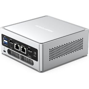 MINISFORUM NAB6 Lite Mini PC Core i5-12600H(12C/16T, up to 4.5 GHz) Mini Computer 16GB RAM + 512GB SSD, 2xHDMI + 2xUSB-C 4K@60Hz Outputs, 2x2.5G LAN, 4xUSB3.2, Intel Iris Xe Graphics Desktop Computer