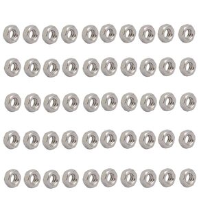 uxcell 50pcs 5/32"-32 UNC Thread 304 Stainless Steel Thread Hexagon Nut 50pcs