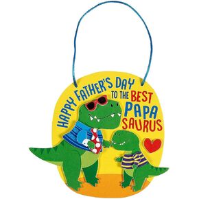 Happy Father’s Day Papasaurus Sign Craft Kit, Makes 12