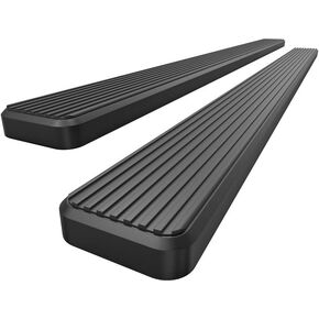 HD Ridez Running Board 4" Silver Compatible with Silverado Sierra 1500 2019-2024 Extended Cab & 2500 3500 2020-2024 (Exclude 19 1500 LD)(Silverado 1500 LTD Sierra 1500 LD 2022)