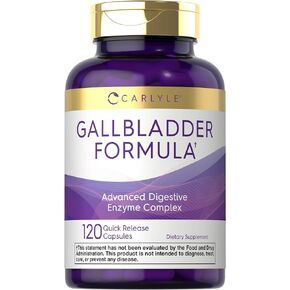 Carlyle Gallbladder Formula | 120 Quick Release Capsules | Complete Digestive Enzyme Complex | Non-GMO & Gluten Free Supplement