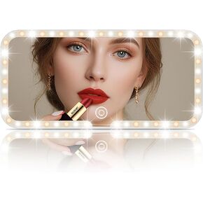 Car Sun Visor Vanity Mirror Rechargeable LED Light Makeup Mirror for Car with 3 Light Modes Innovative Car Mirror Accessories