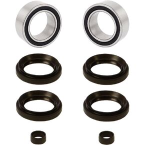 Both Front Wheel Bearing Seal Kits Compatible with 07-14 Honda TRX420 Rancher 420 4x4