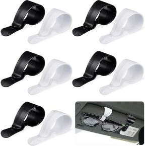 Frienda 12 Pieces Car Visor Sunglasses Holder Car Visor Clip Sunglasses Visor Clip Vehicle Sunglasses Holder Visor Pen Holder Multipurpose Car Vehicle Visor Accessories for Glasses Card Pen Ticket