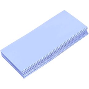 DMiotech 20pcs 29.5mm Flat 72mm Battery Sleeves PVC Wraps Heat Shrink Tubing for 18650 Battery Light Blue in Kuwait