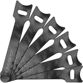 HomeSpot Cable Management 100 Pack Reusable Fastening Cable Ties Cable Strap Microfiber - 4" (10cm)