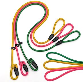 3pcs Slip Lead Dog Leash,Strong Nylon Rope Leash,Training Leash for Large Medium and Small Dogs