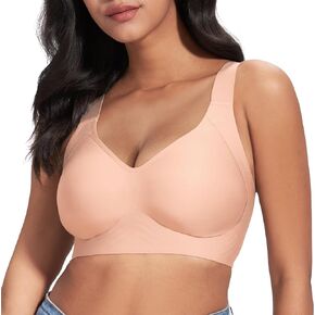 Wireless Bras Seamless Bralettes for Women Full Coverage Padded Smooth Bra
