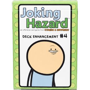 Deck Enhancement #4 - The Fourth Expansion of Joking Hazard Comic Building Card - Party Game by Cyanide and Happiness for 3-10 Players ,Green