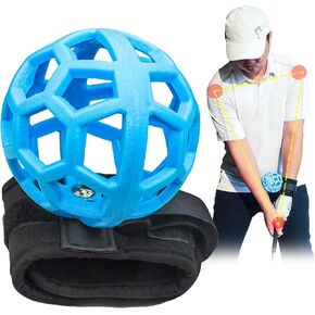 Smart Ball Golf Training Aid Golf Swing Trainer, Practical Training Aid for Golf, Intelligent Ball for Beginner Posture Training, Golf Wrist Strap Training Ball