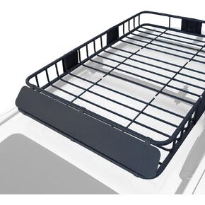 سلة البضائع ذات السقف الفولاذي؛ رف أمتعة حامل البضائع على السطح؛ يشتمل على مادة مانعة للتسرب لمنع الصدأ؛ حجم سلة السقف 64 بوصة × 39 بوصة × 6 بوصة أو 43 بوصة × 39 بوصة × 6 بوصة؛ Universal Fit SUV Car Van؛ فيديو سهل التثبيت in Kuwait