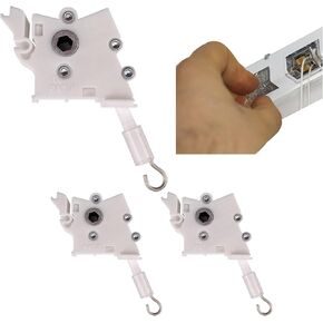Low Profile Hex Rod Wand Tilter for 2" Horizontal Blinds 4ct Wand Tilt Control, Fits 2.25"x1.5" Headrail, by Amazing Drapery Hardware
