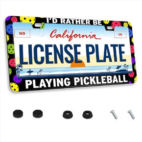 Sunflower License Plate Frame Beautiful Flowers License Plate Frame Floral Stainless Steel for Car Decorative Parts Rustproof License Plate Cover for Standard Us Canada Holder Unisex 12x6 Inch