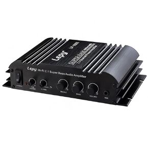 LP-168S Digital Stereo Power Amplifier Audio 2.1 Channel 2x40W R/L 68Wx1 Sub Woofer Mini Amplifier RMS Output Super Bass Hi-Fi USB AUX