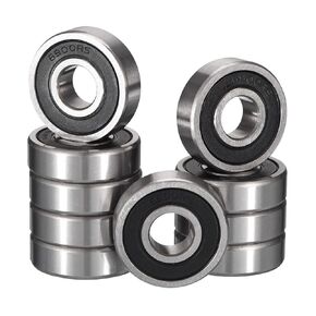 6902-2RS Deep Groove Bearings, ID 15mm x OD 28mm x Width 7mm Double Rubber Sealed Ball Bearings, Pre-Lubricated (GCr15) Chrome Steel 10pcs