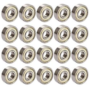 608ZZ Bearing Small Double Metal Shielded Deep Groove Ball Bearings, 8x22x7mm,20 PCS